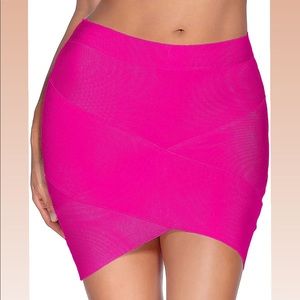 Hot pink bandage skirt